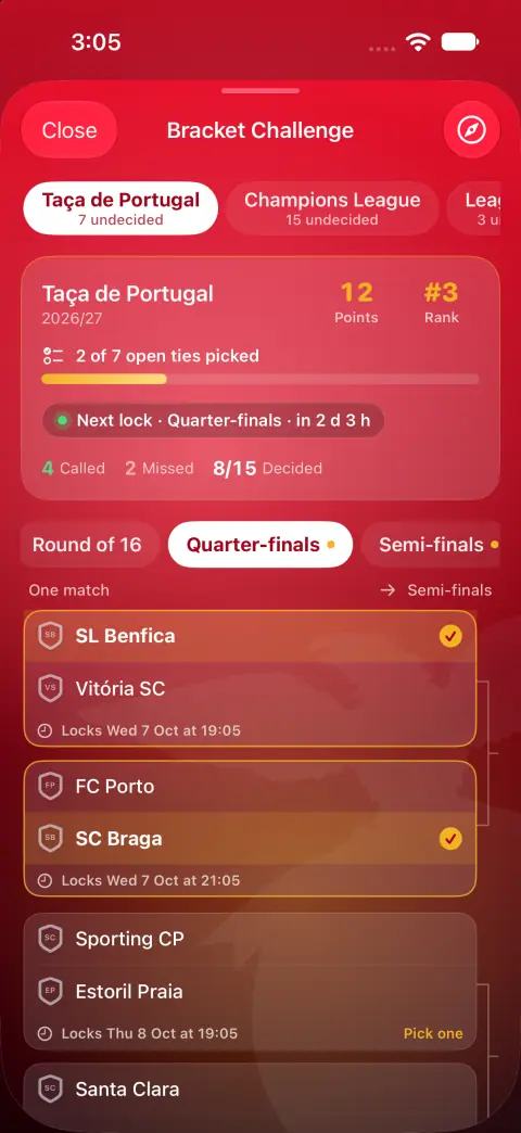 Bracket Challenge
